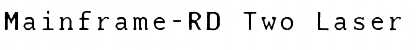 Mainframe-RD Two Laser Regular Font