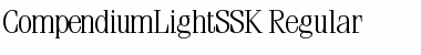 CompendiumLightSSK Regular Font