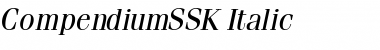 CompendiumSSK Italic Font
