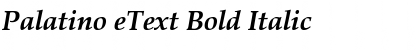 Palatino eText Bold Italic