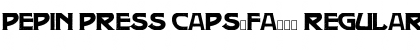 Pepin Press Caps-FA239 Font