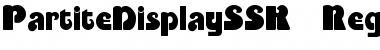 PartiteDisplaySSK Font