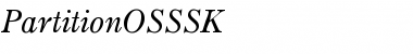PartitionOSSSK Font