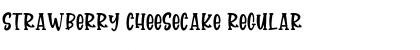 strawberry cheesecake Regular Font