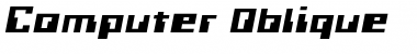 Computer Oblique Font