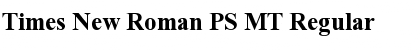 Times New Roman PS MT Regular