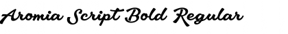 Aromia Script Bold Font