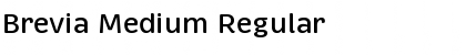 Brevia Medium Regular Font