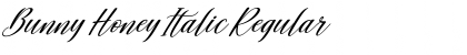 Bunny Honey Italic Regular Font