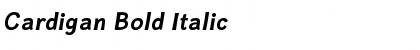 Cardigan Bold Italic Font