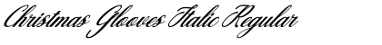 Christmas Glooves Italic Regular Font