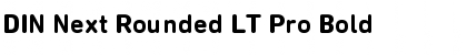 DIN Next Rounded LT Pro Bold Font