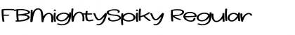 Download FBMightySpiky Font