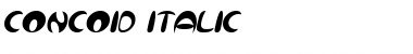 Concoid Italic Font