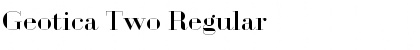 Geotica Two Font