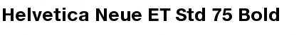 Helvetica Neue ET Std 75 Bold