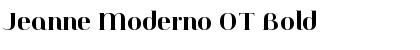 Jeanne Moderno OT Bold Font