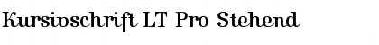 Kursivschrift LT Pro Font