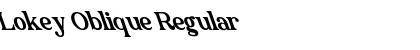 Lokey Oblique Font