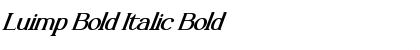 Luimp Bold Italic Font