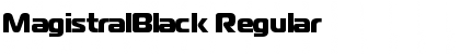 MagistralBlack Regular Font