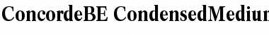 ConcordeBE-CondensedMedium Medium Font