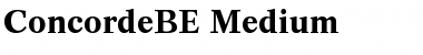 ConcordeBE-Medium Font