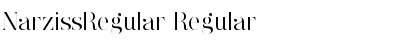 NarzissRegular Regular Font