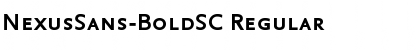 NexusSans-BoldSC Font