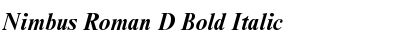 Nimbus Roman D Bold Italic