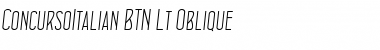 ConcursoItalian BTN Lt Oblique Font