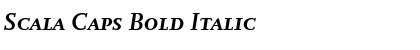 Scala Caps Bold Italic