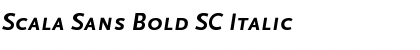 Scala Sans Bold SC Italic