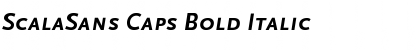 ScalaSans Caps Bold Italic