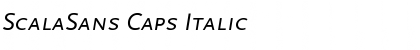 ScalaSans Caps Italic Font