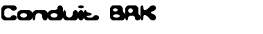 Conduit BRK Font