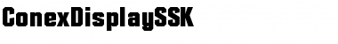 ConexDisplaySSK Font