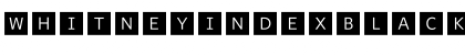 WhitneyIndexBlack SquareLt1 Font