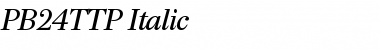 PB24TTP-Italic Font