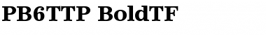 PB6TTP-BoldTF Font