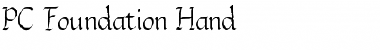 PC Foundation Hand Font
