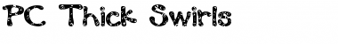 PC Thick Swirls Font