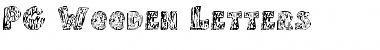 PC Wooden Letters Regular Font