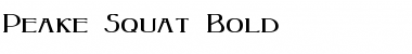 Peake-Squat Font