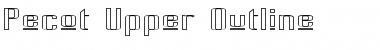 Pecot Upper Outline Font