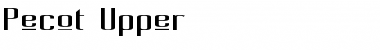 Pecot Upper Regular Font