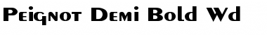 Peignot-Demi-Bold Wd Regular Font