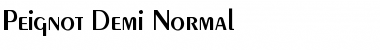 Peignot-Demi-Normal Font