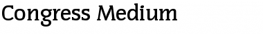 Congress-Medium Font