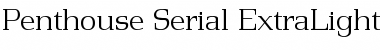 Penthouse-Serial-ExtraLight Font